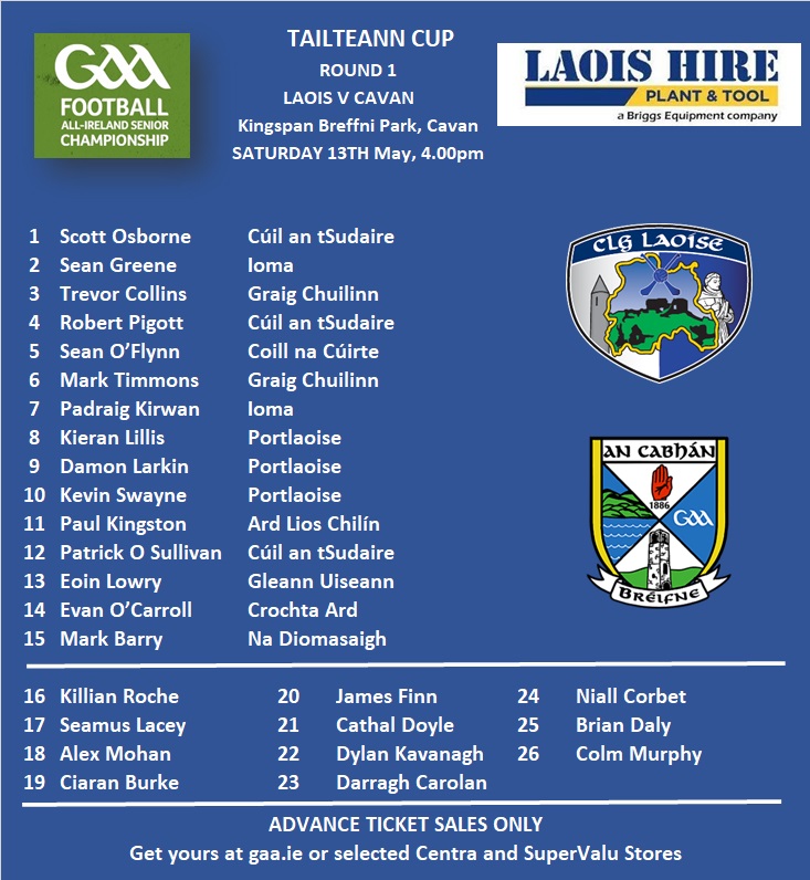 Tailteann Cup 2023 to Kick Off This Weekend Laois Vs Cavan Laois GAA