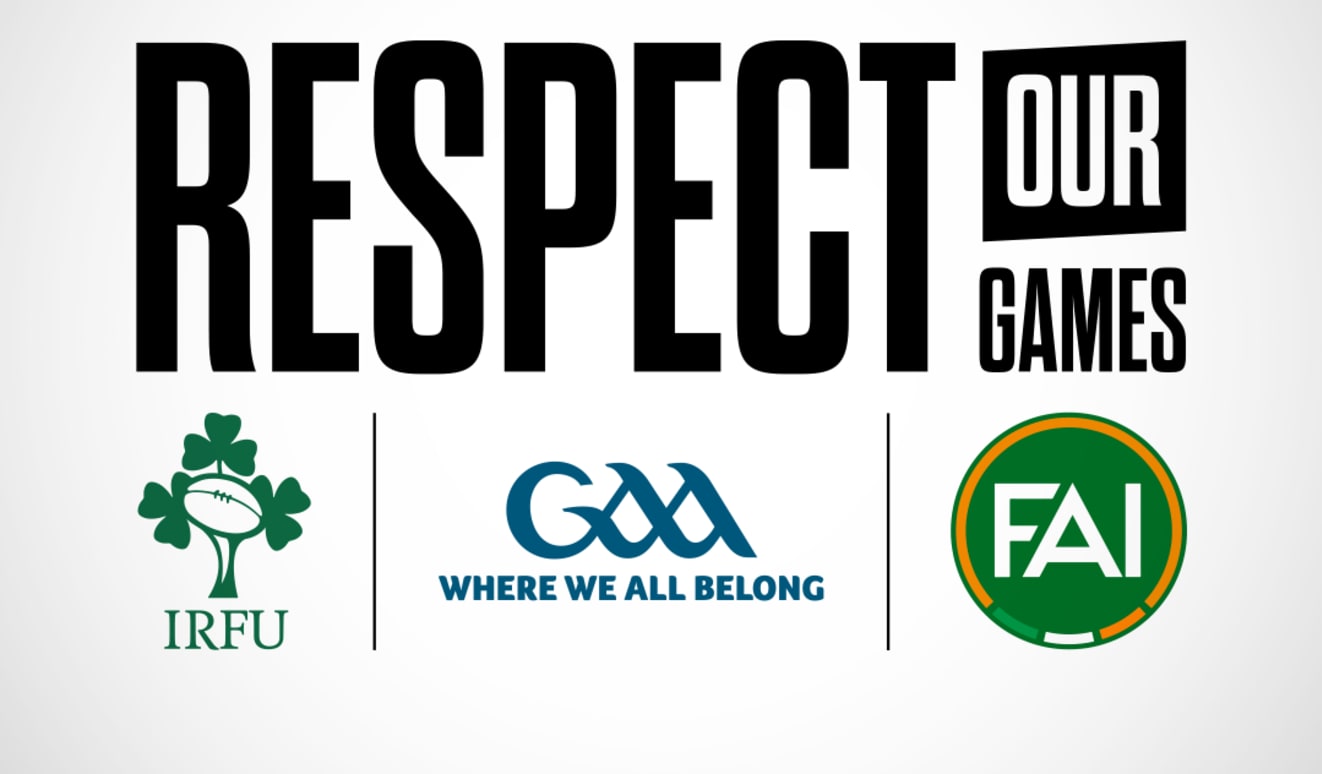 GAA, FAI, and IRFU unite to launch ‘Respect Our Game’ initiative